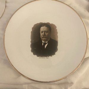 Antique William Taft collectible plate